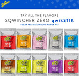 Sqwincher Zero etiqueta nutricional visible para revisar ingredientes