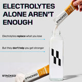 STACKED FITNESS HYDRATION etiqueta nutricional legible con ingredientes clave
