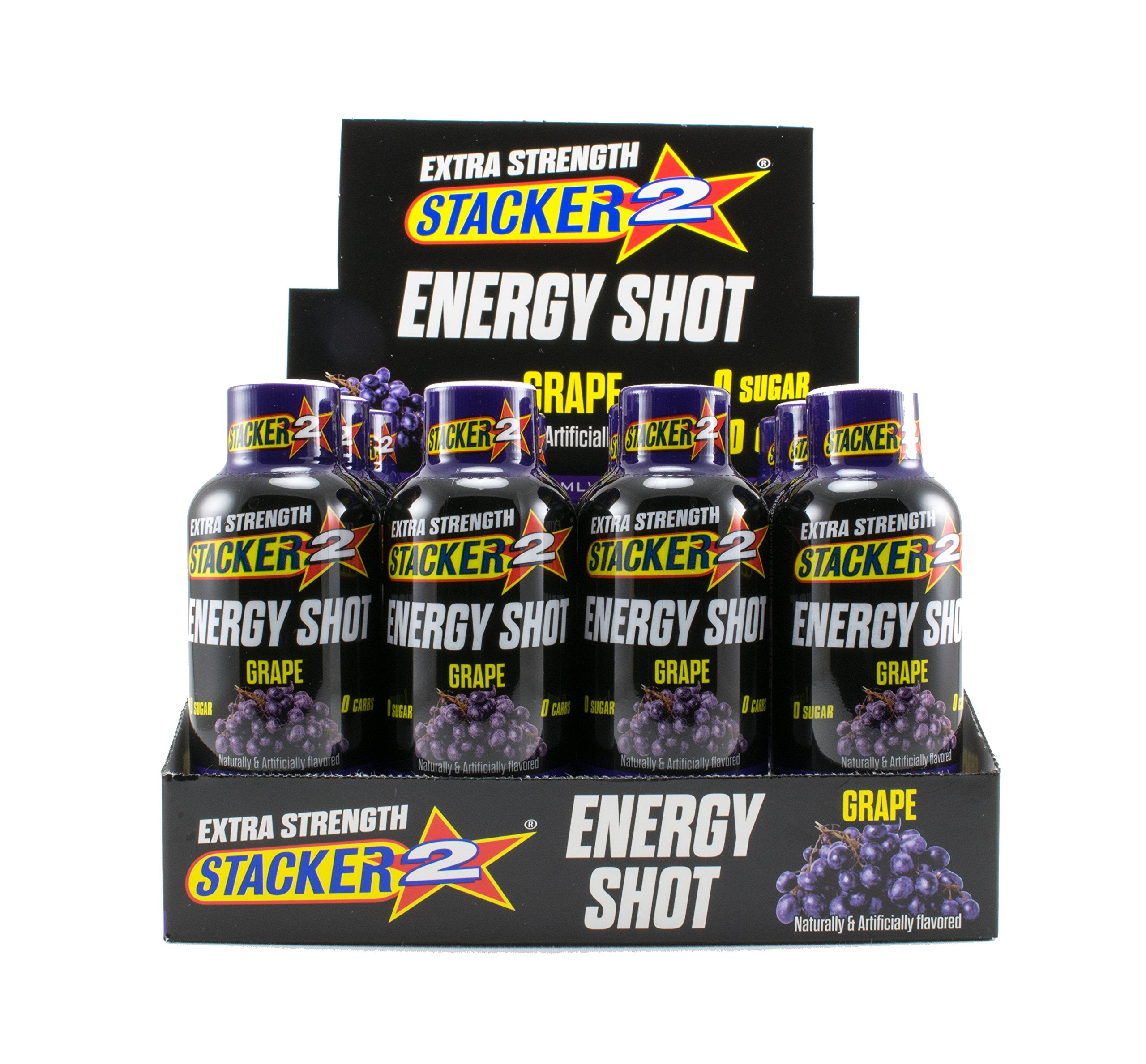 Stacker2 envase frontal uva muestra conveniencia y energía sin calorías