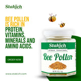 Stakich polen añadido en batido y yogur para sabor natural