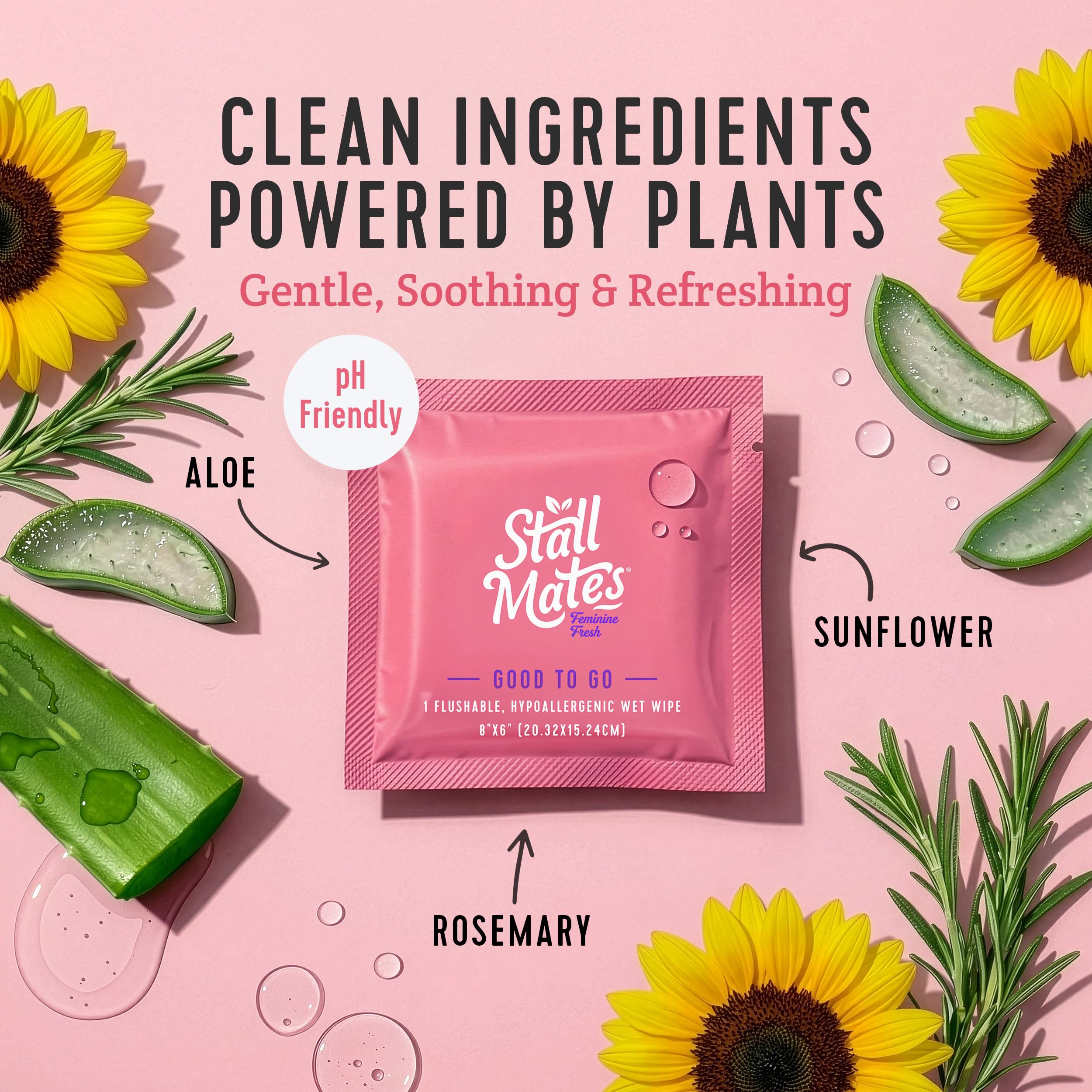 Stall Mates ingredientes aloe girasol romero que hidratan y calman