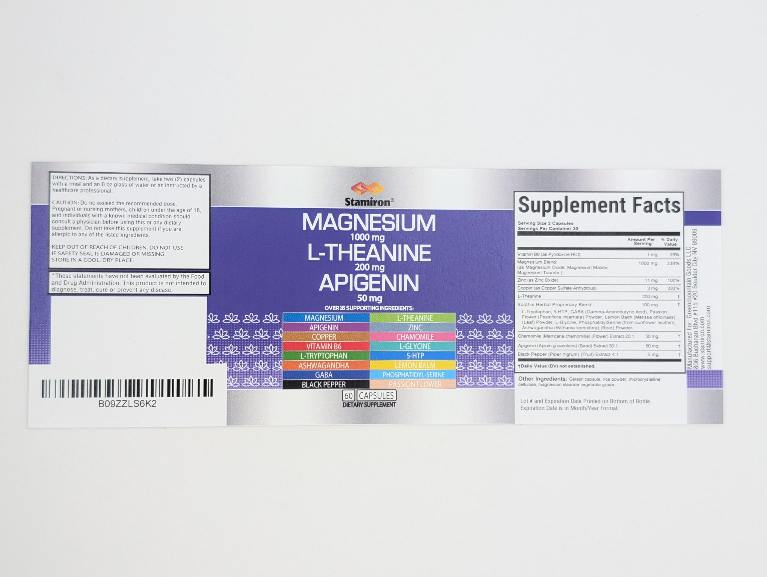 Stamiron proceso de fabricación en USA certificada y control de calidad