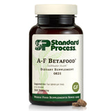 Standard Process frasco A-F Betafood frente mostrando etiqueta clara y beneficios