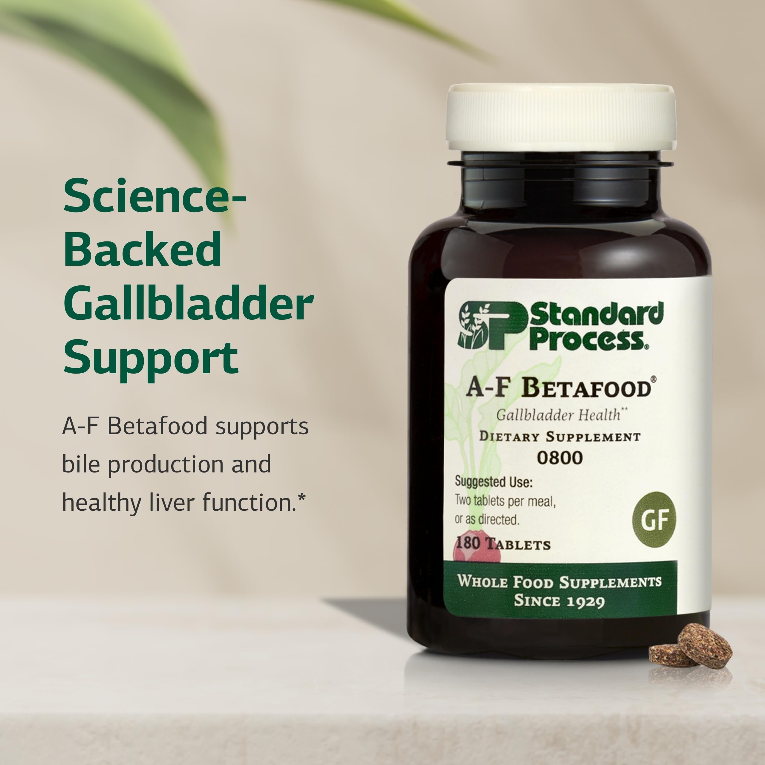 Standard Process A-F Betafood remolacha orgánica ingrediente principal y beneficio