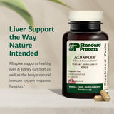 Standard Process Albaplex detalle de etiqueta con ingredientes clave