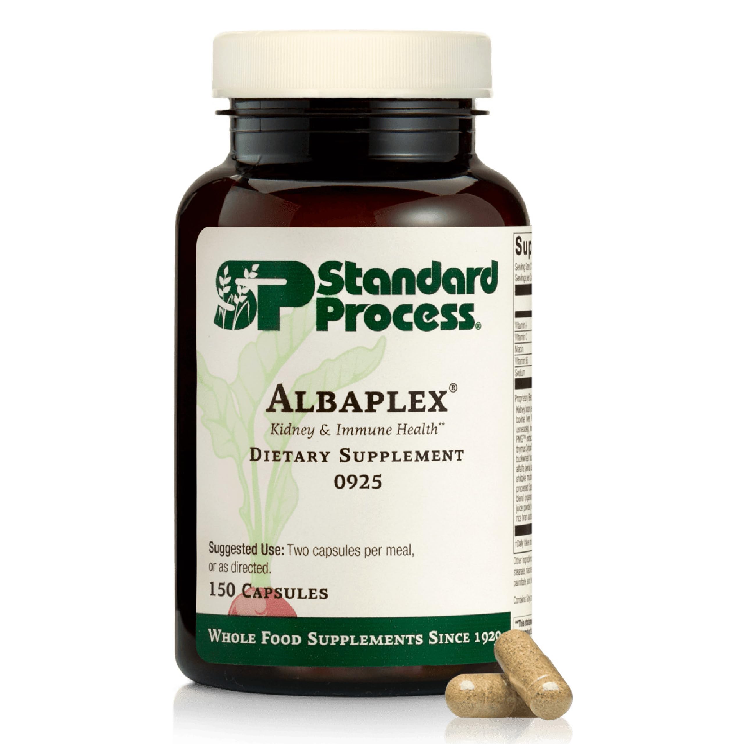Standard Process Albaplex frente del envase mostrando diseño y claridad del producto