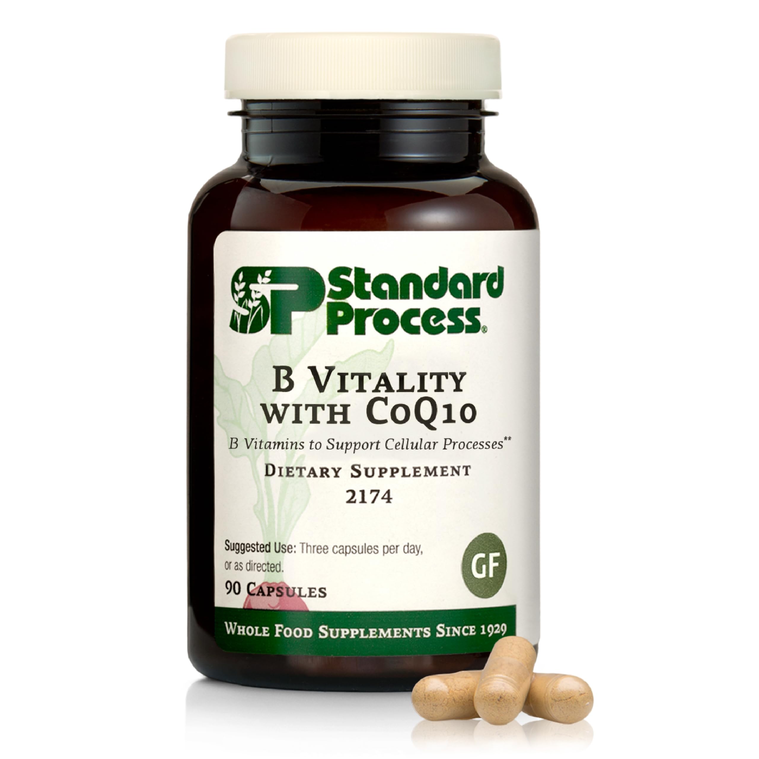 Standard Process imagen frontal del producto mostrando envase y beneficio vegano