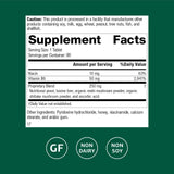 Detalle de la tableta Standard Process B6-Niacinamide para textura y tamaño