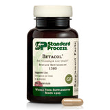 Standard Process Betacol frasco delantero, muestra claridad de etiqueta y confianza