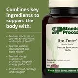 Standard Process Bio-Dent ingredientes naturales usados en la formulación