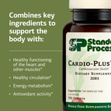 Standard Process ingredientes Cardio-Plus GF mezclas Cataplex y beneficio