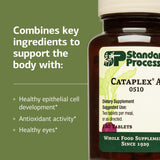 Standard Process Cataplex A comparación de tamaño de tabletas y escala