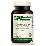 Standard Process Cataplex D envase frontal, presenta información clara y beneficios