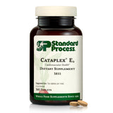 Standard Process Cataplex E2 frasco frontal mostrando etiqueta clara y cantidad