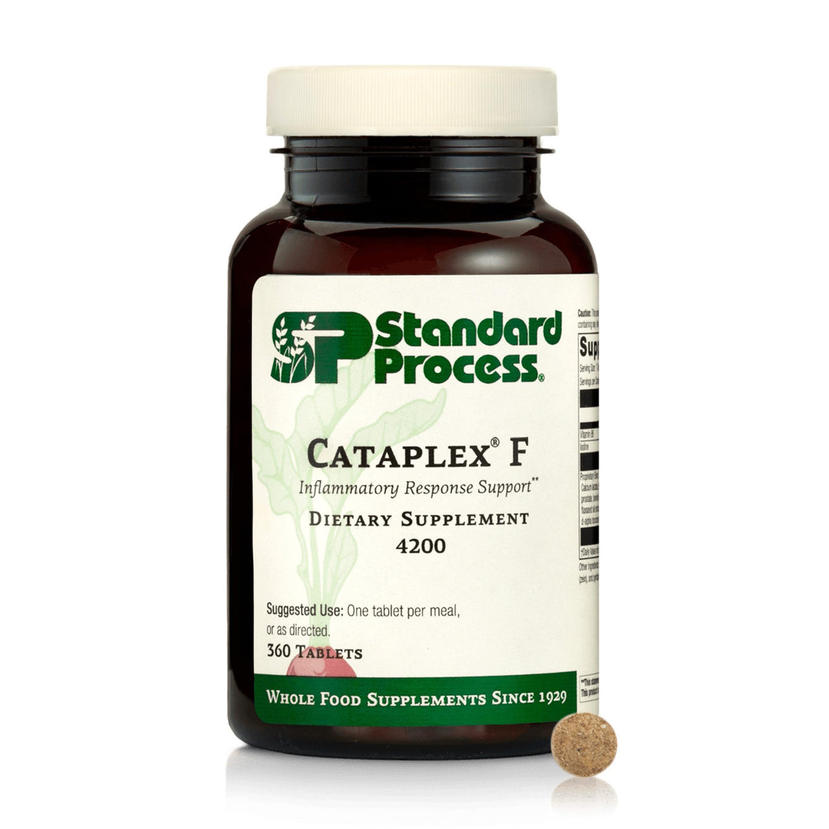 Standard Process Cataplex F vista frontal del envase que facilita identificación