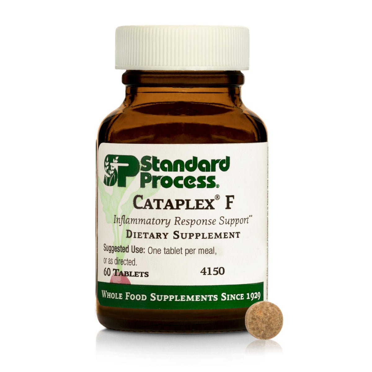 Standard Process Cataplex F frontal mostrando envase y beneficios visibles