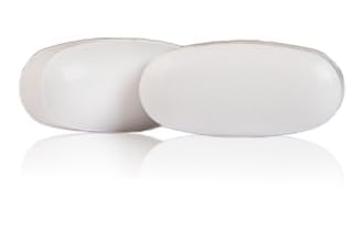 Comparación de tamaño del frasco Standard Process mostrando 60 tabletas y porciones