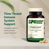 Standard Process Congaplex polvo y textura que muestra ingredientes naturales y limpieza de la fórmula