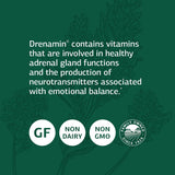 Standard Process Drenamin usado junto a alimentos demostrando integración diaria