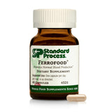 Standard Process envase frontal de Ferrofood mostrando la marca y beneficio