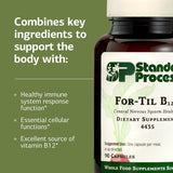 Standard Process frasco abierto con cápsulas listas para uso diario