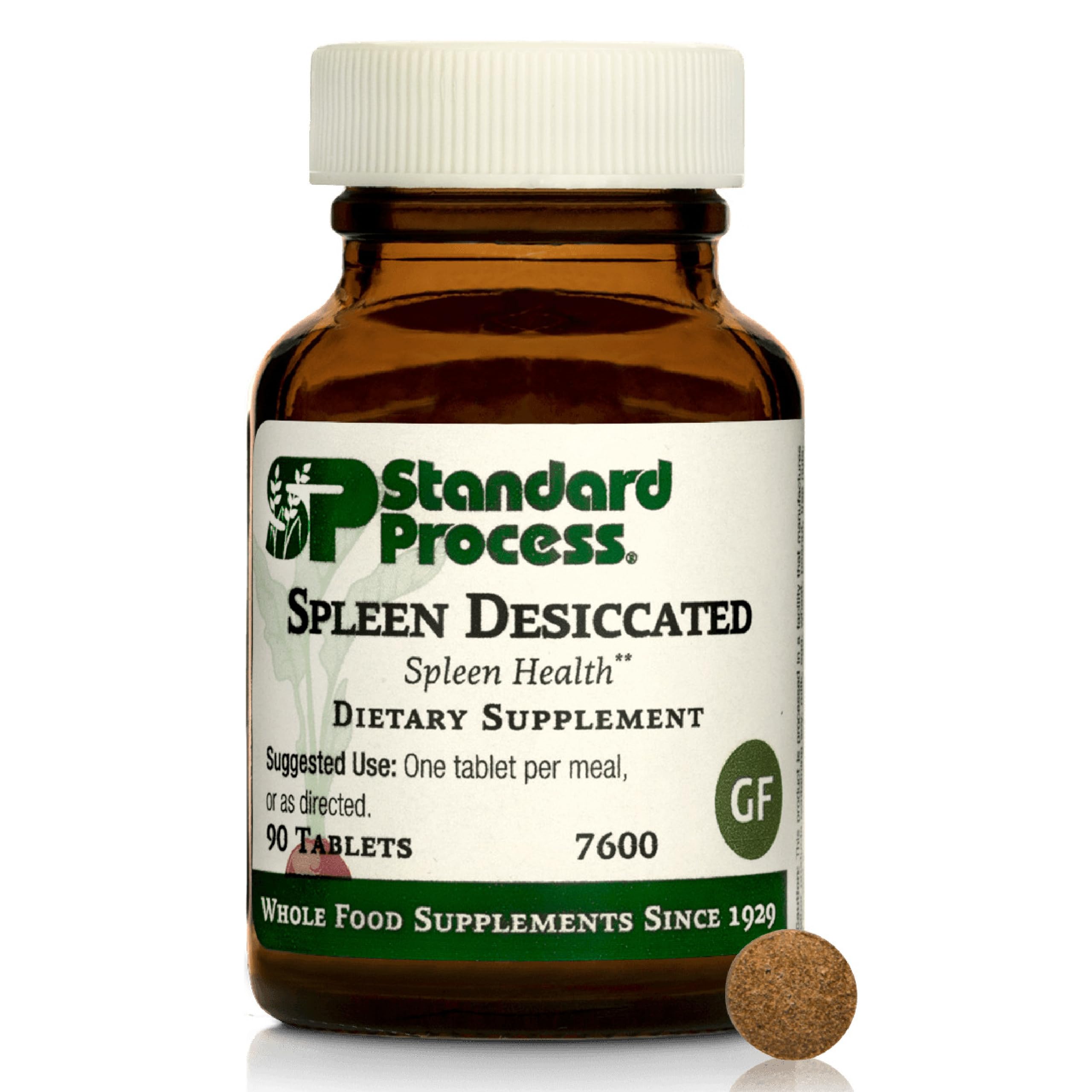 Standard Process Inc botella delantera con etiqueta visible y confianza