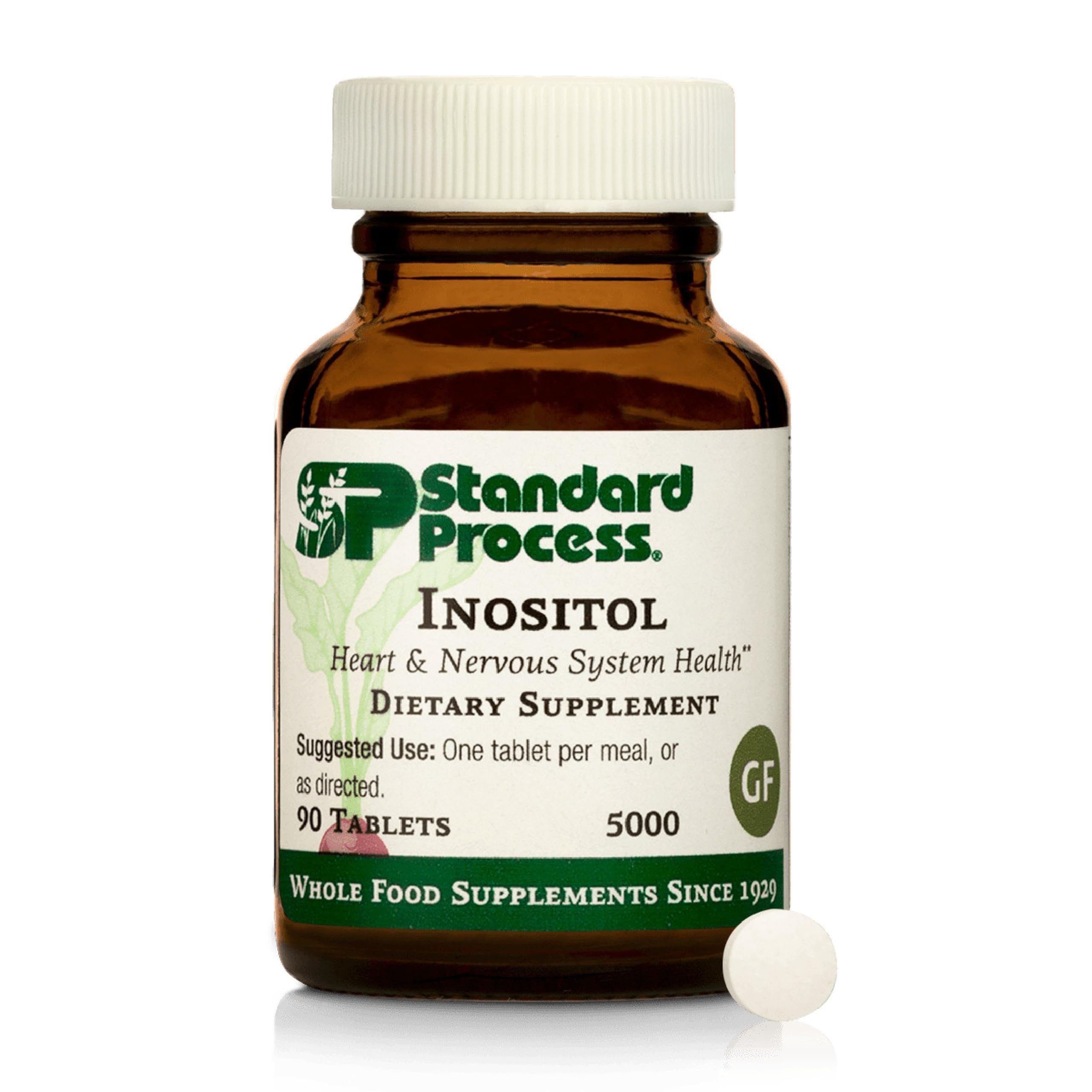 Standard Process frente del envase mostrando 90 tabletas y beneficios claros