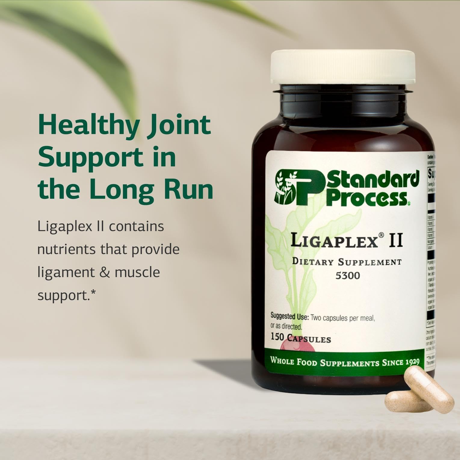 Standard Process Ligaplex II etiqueta con información y beneficios claros