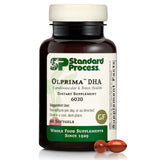Standard Process Olprima DHA frente del envase muestra presentación y beneficios