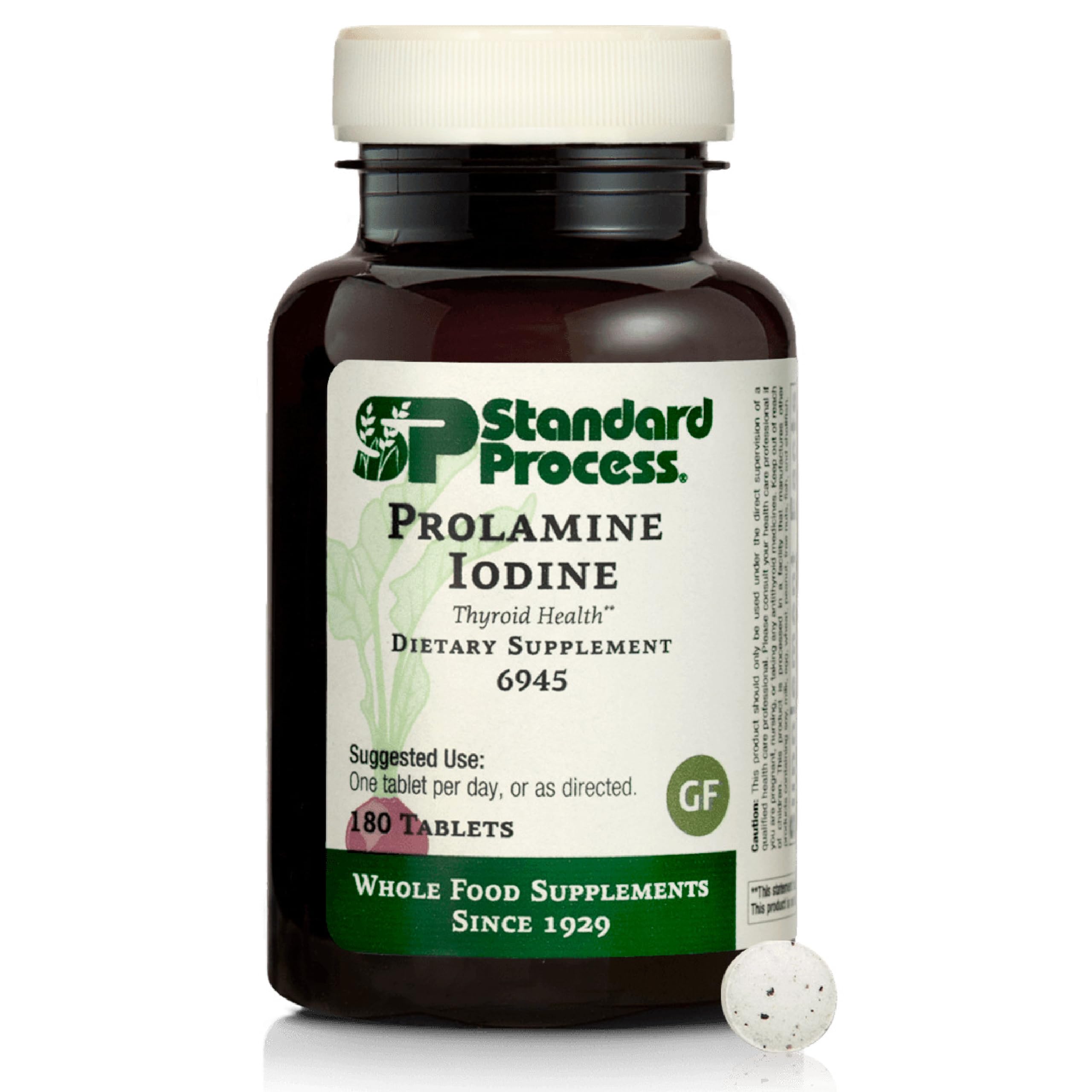 Standard Process Prolamine vista frontal del envase y conveniencia diaria