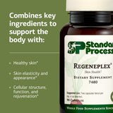 Standard Process botella en mano muestra escala y tamaño de las cápsulas