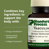 Standard Process Vasculin porción servida para ilustrar dosis recomendada