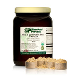 Standard Process envase frontal vainilla, beneficio sabor y proteína orgánica