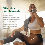 Standard Process Zinc Chelate envase junto a artículos de baño en ambiente cotidiano para uso diario