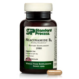 Standard Process envase frontal de Niacinamide B6 mostrando la marca y beneficios