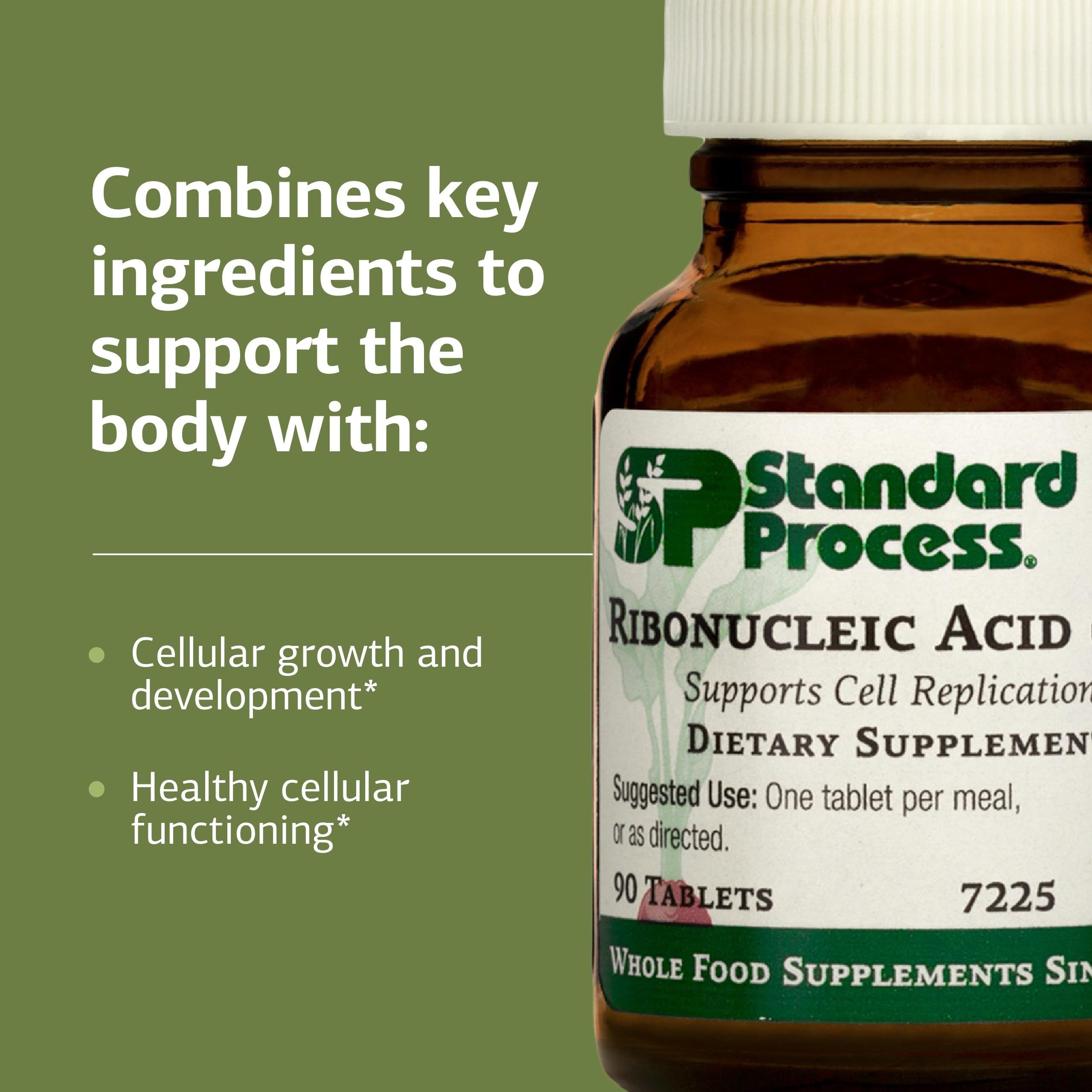 Standard Process ingredientes naturales escritos en etiqueta y origen vegetal