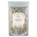 Starwest Botanicals paquete frontal de astrágalo mostrando envase y peso, beneficios de conveniencia