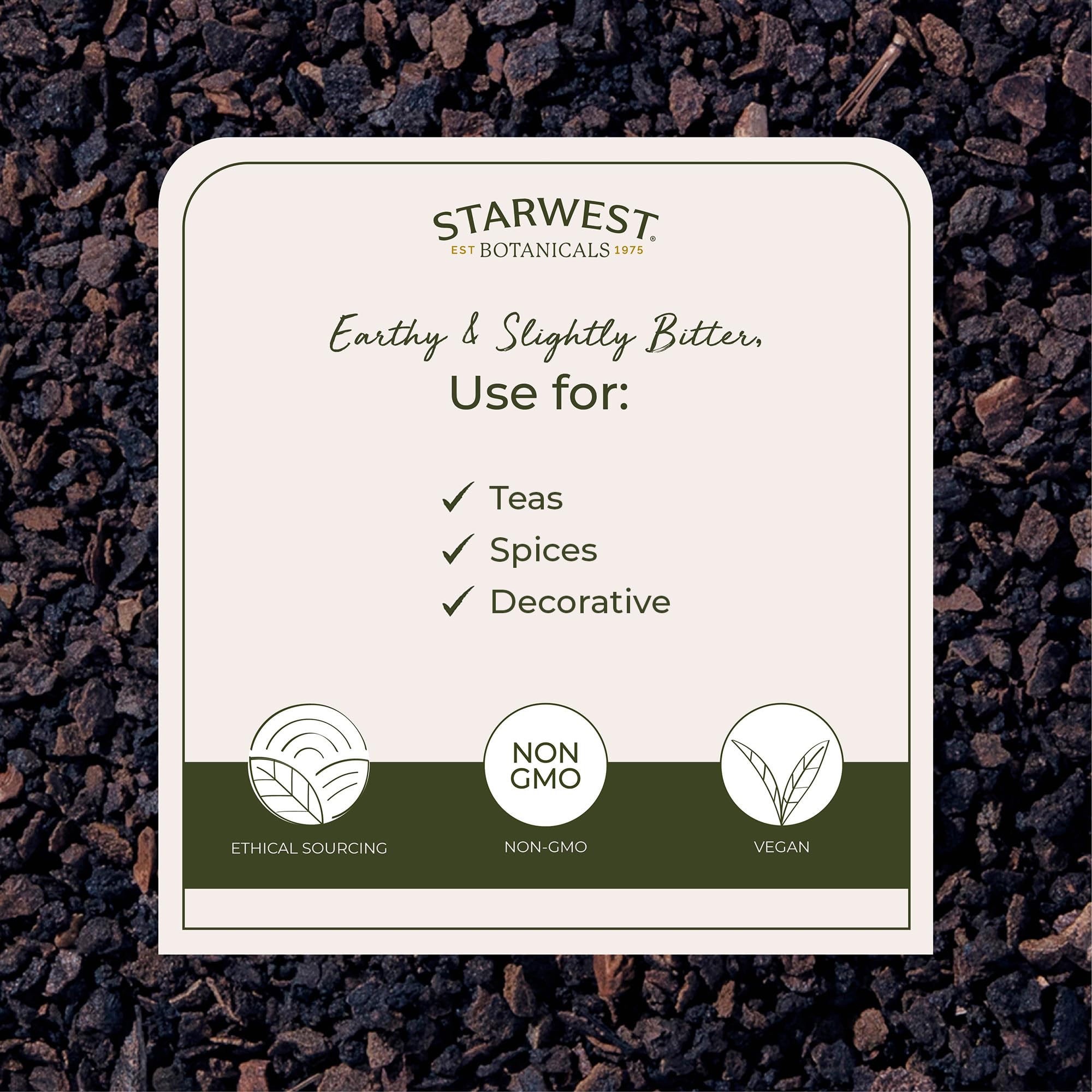 Starwest Botanicals cáscara infusionándose en taza, visualiza extracción de sabor para té