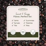 Starwest Botanicals bayas en cuchara para medir porciones y preparar recetas caseras
