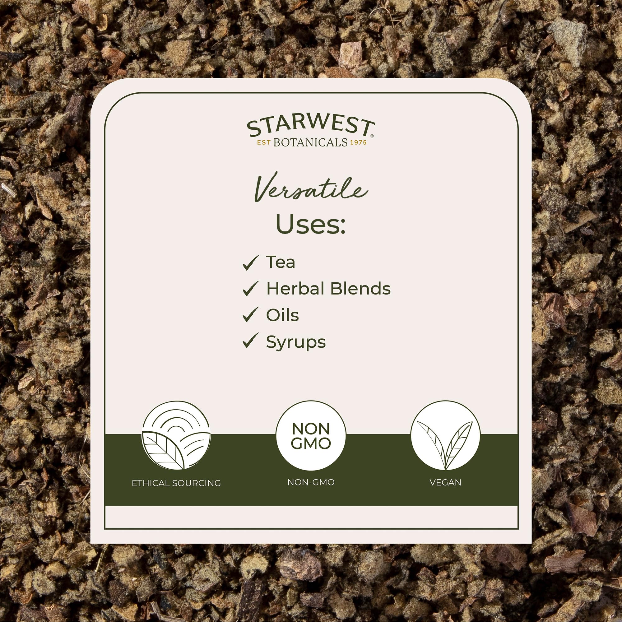 Starwest Botanicals taza con infusión preparada mostrando color y claridad