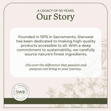 Starwest Botanicals etiqueta con certificaciones orgánica y kosher como garantía