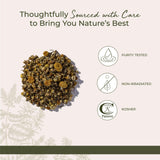 Comparación de escala de 1 libra de manzanilla Starwest Botanicals para referencia de cantidad