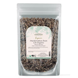 Starwest Botanicals paquete frontal con raíz de malvavisco orgánica mostrando beneficio de pureza