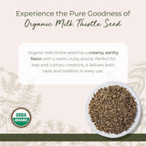 Starwest Botanicals textura cercana de semillas enteras, muestra crujiente y natural