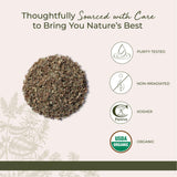 Starwest Botanicals bolsa de 4 oz junto a regla para visualizar tamaño y cantidad