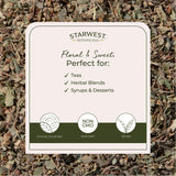 Starwest Botanicals infusión de tilo en taza resaltando aroma floral y aspecto reconfortante