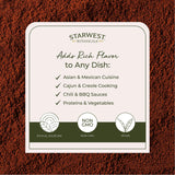 Starwest Botanicals cucharada medida de cayena lista para sazonar y dosificar con precisión