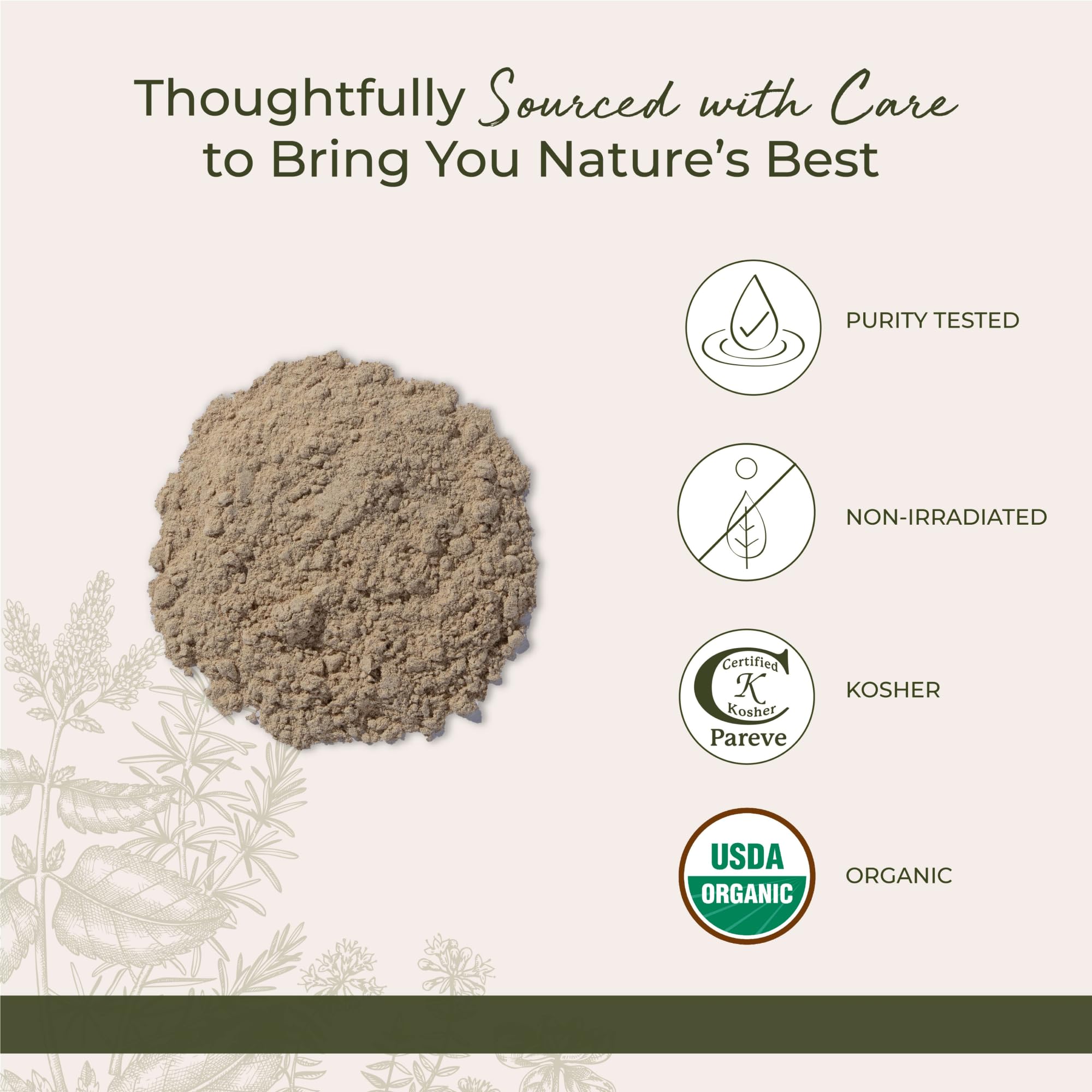 Cuchara con polvo de malvavisco Starwest Botanicals para medir porciones precisas