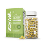 Stay-Well Naturals frente del empaque mostrando fórmula C15:0 y beneficios