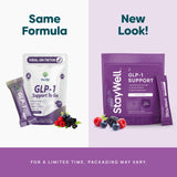 Stay-Well Naturals polvo granular rojo mostrando textura sabrosa y fácil disolución